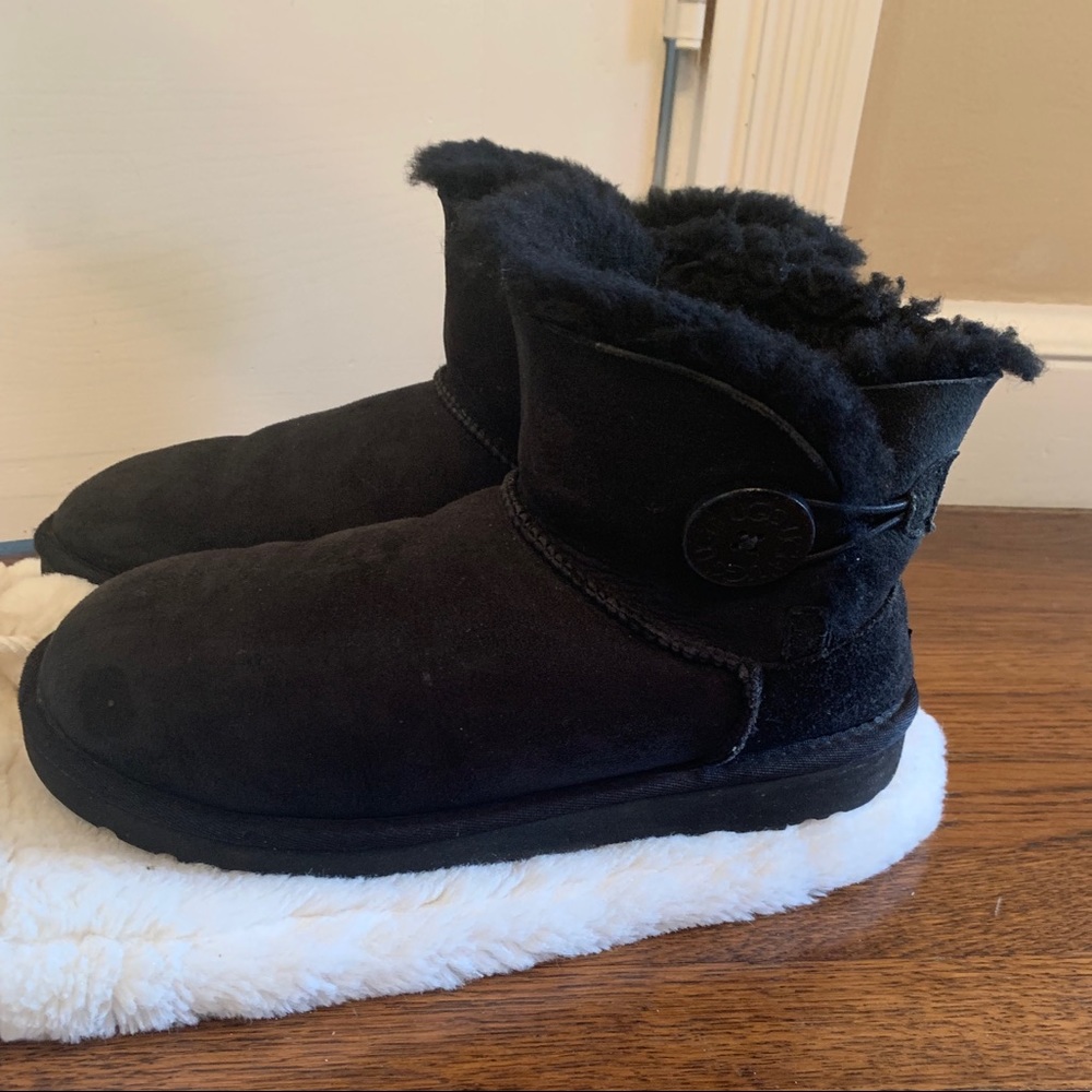 Ugg Mini Bailey Button Genuine Shearling Boot - image 2